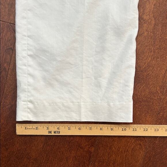 Coldwater Creek Women’s White Linen Blend Wide Leg Pants, Size 12 - Picture 13 of 13